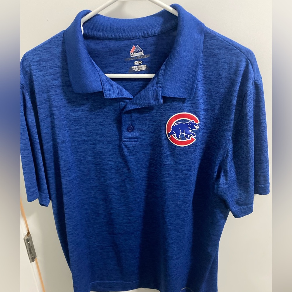MENS CHICAGO CUBS POLO SIZE LARGE